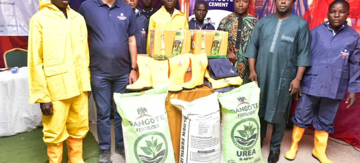 Food Production: Minister lauds Dangote cement over farmers’ empowerment 