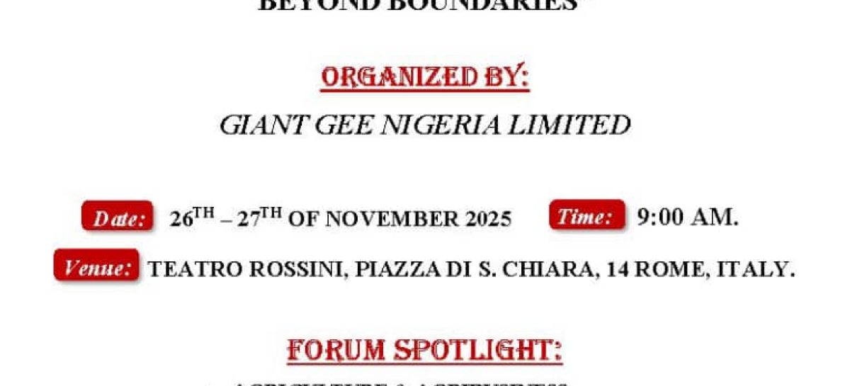 Rome Business Forum 2025 Gets New Date