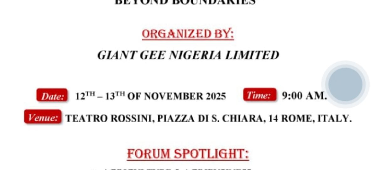 Rome to Host 2025 Business Forum on Sustainable Growth Strategies