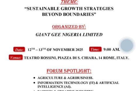 Rome to Host 2025 Business Forum on Sustainable Growth Strategies