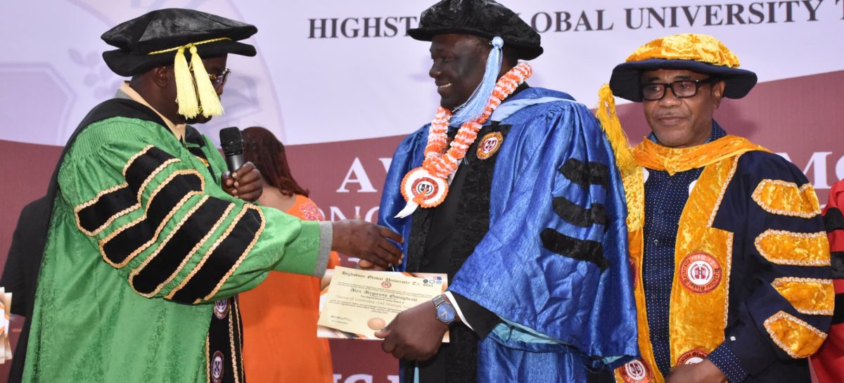 Highstone Global University Honours Distinguished Achievers, Urges People-Centered and Impactful Leadership