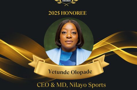 CEO Nilayo Sports Yetunde Olopade gets international recognition as one of Africa’s influential Sports Women