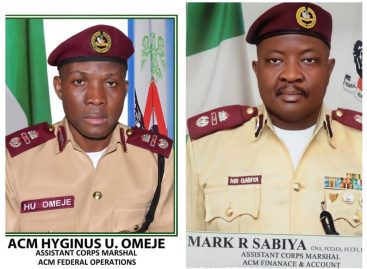 SGF Appoints Two Deputy Corps Marshals to Strengthen FRSC Leadership