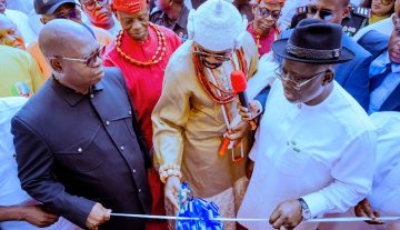 Jubilation As Oborevwori Inaugurates Model Technical College, Omadino 
