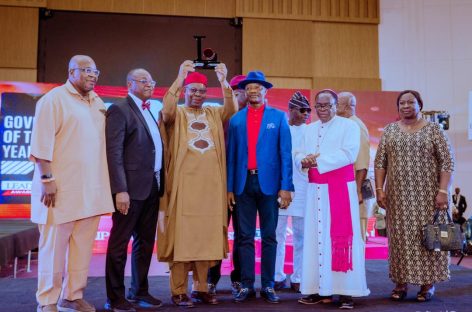 Oborevwori Dedicates LEADERSHIP Governor of the Year Award to Deltans, Hails MORE Agenda Recognition