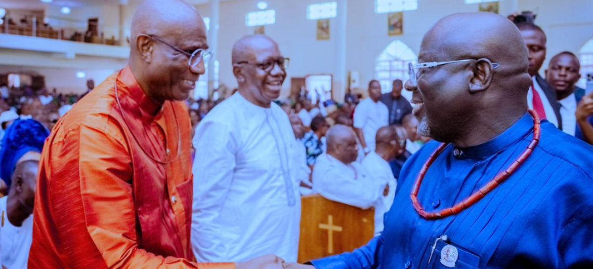 Don’t Allow Division Define Us, Oborevwori Tells Politicians At Nwaoboshi’s Funeral 