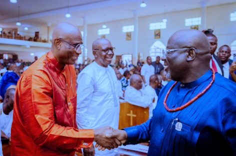 Don’t Allow Division Define Us, Oborevwori Tells Politicians At Nwaoboshi’s Funeral 