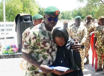 Theatre Commander Pays Tribute to Fallen Soldiers in Maiduguri